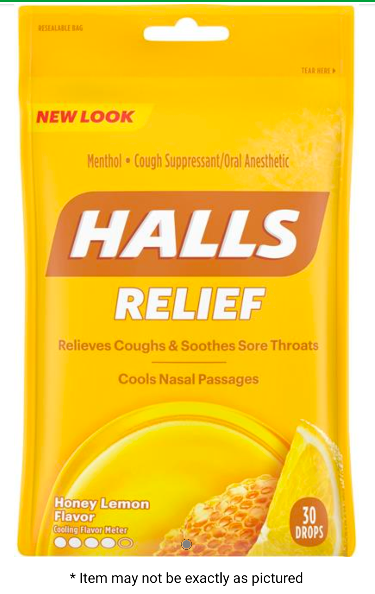 HALLS BAGS HNY LMN 30CT!