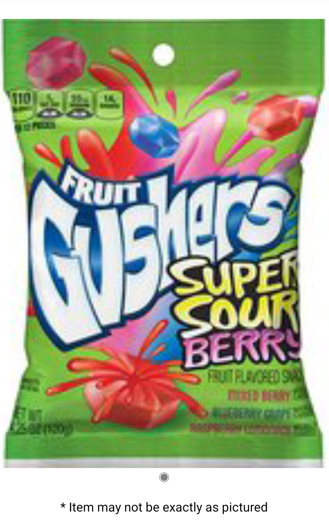 Gushers Super Sour Berry 8-4.25oz