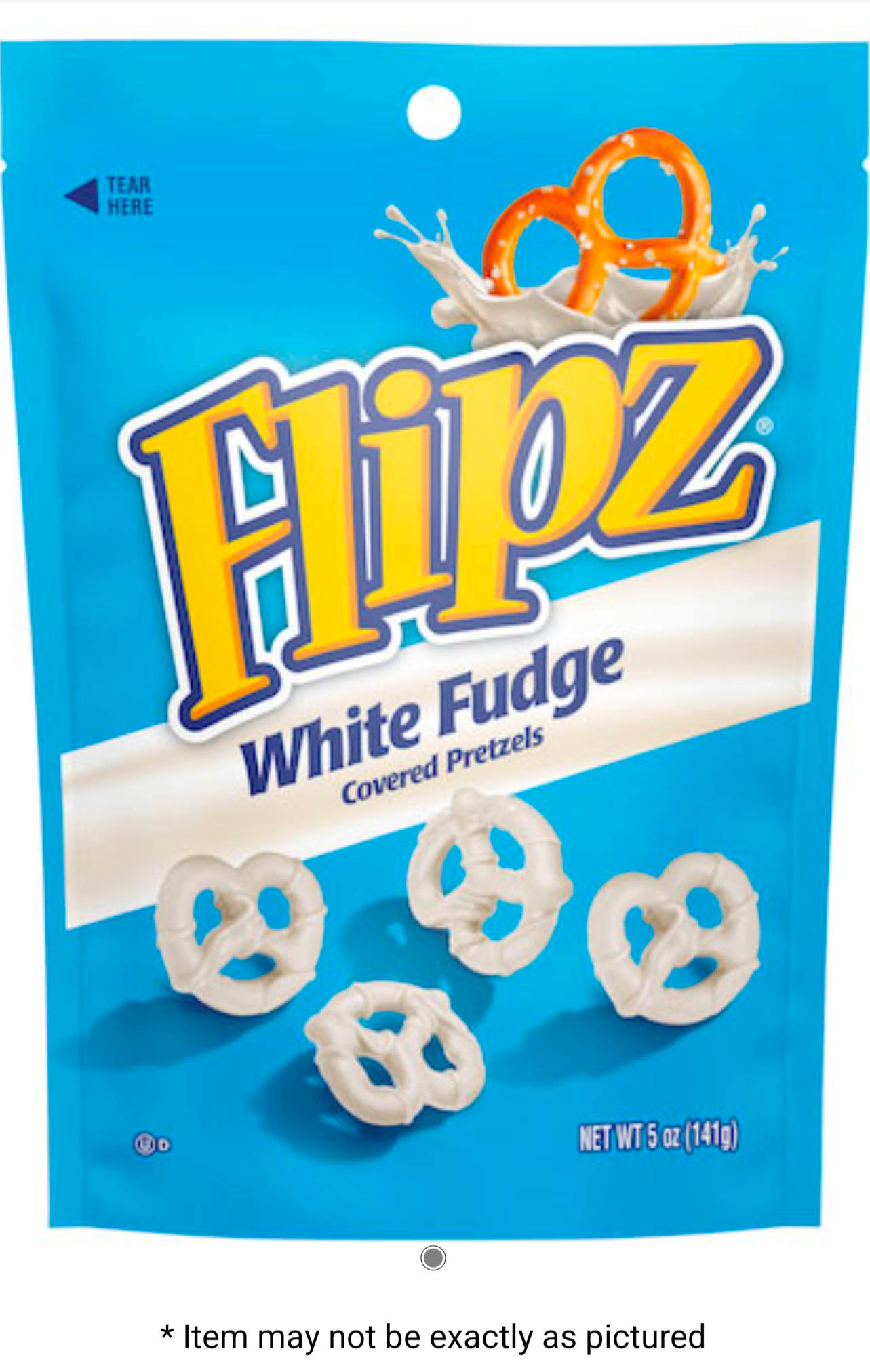 FLIPZ WHT FDG PRTZL 5Z
