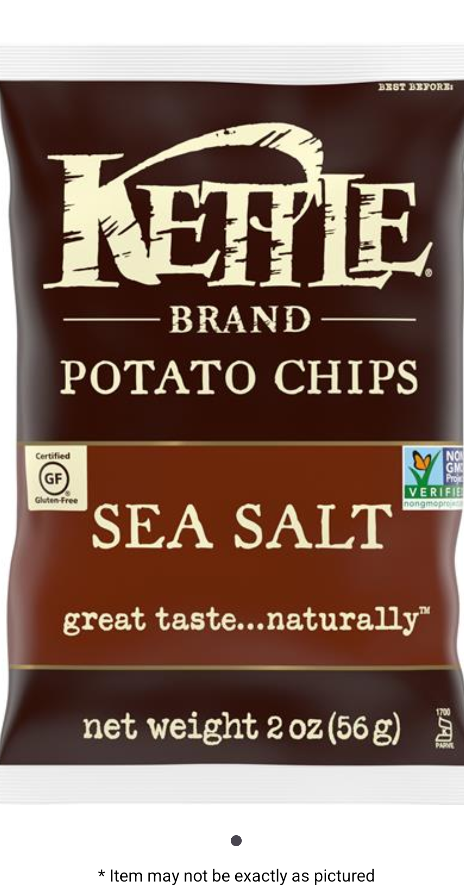 KETTLE POT CHIPS SEASALT 6-2Z!