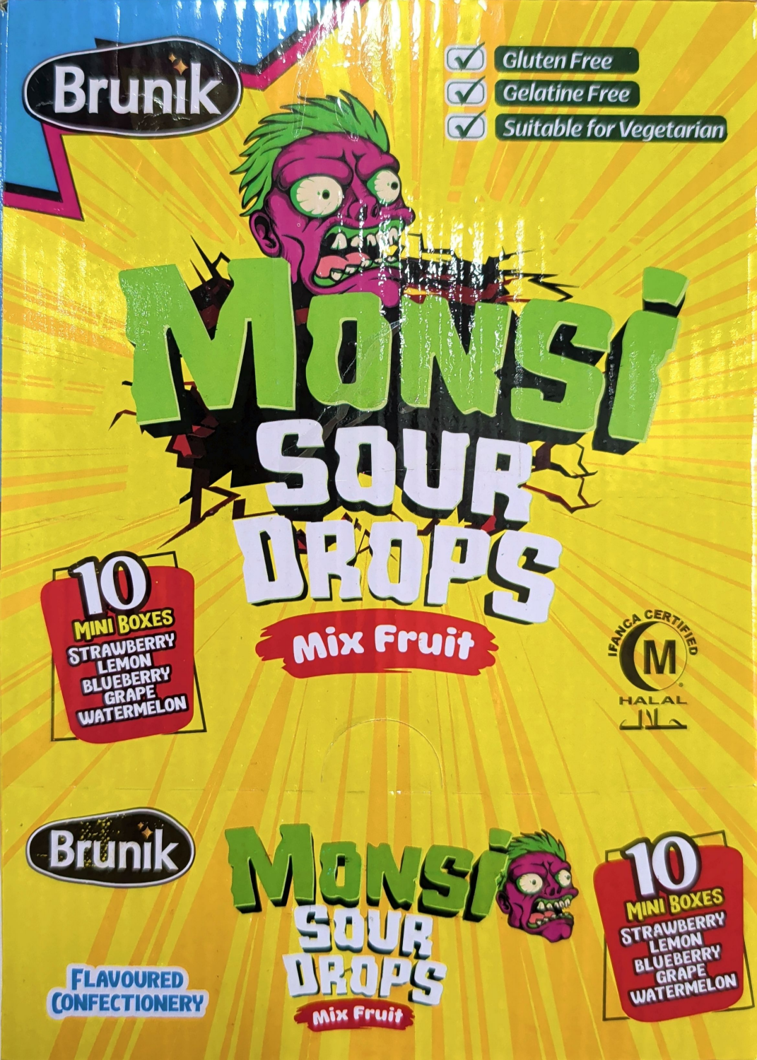 MONSI SOUR DROP MIX FLVR 12-3.52 OZ